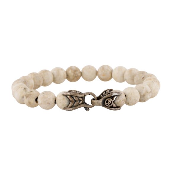DAVID YURMAN STERLING SILVER 925 RIVER STONE SPIRITUAL BEADS BRACELET